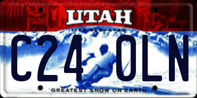 UT license plate C240LN