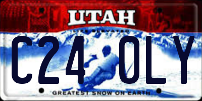 UT license plate C240LY