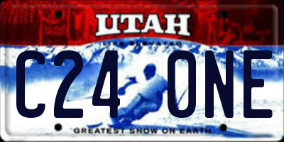 UT license plate C240NE