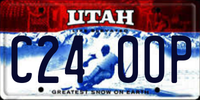 UT license plate C240OP