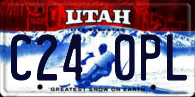 UT license plate C240PL