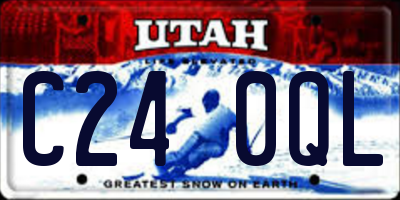 UT license plate C240QL