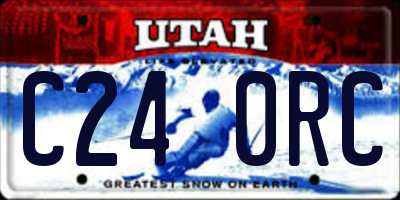 UT license plate C240RC