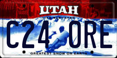 UT license plate C240RE