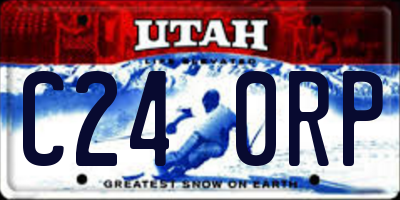 UT license plate C240RP
