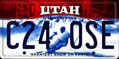 UT license plate C240SE