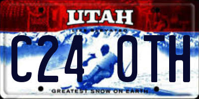 UT license plate C240TH