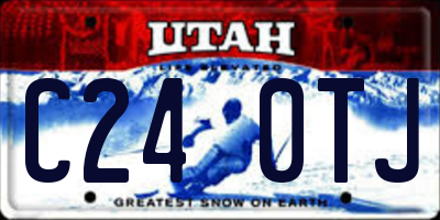 UT license plate C240TJ