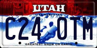 UT license plate C240TM