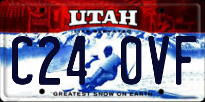 UT license plate C240VF