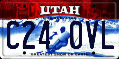 UT license plate C240VL