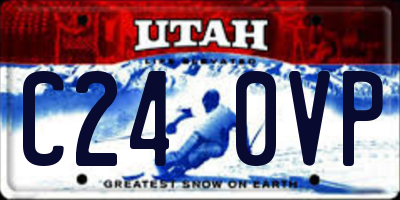 UT license plate C240VP