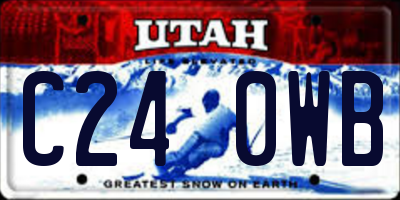 UT license plate C240WB