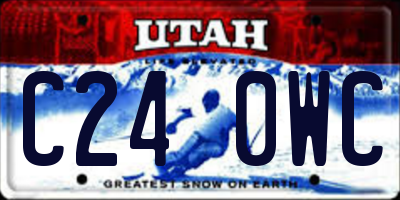 UT license plate C240WC