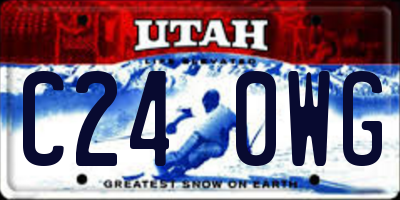 UT license plate C240WG