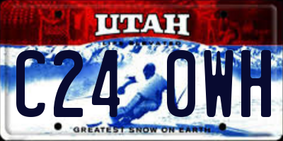 UT license plate C240WH