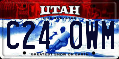 UT license plate C240WM