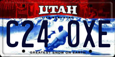 UT license plate C240XE