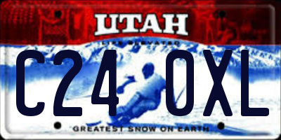 UT license plate C240XL