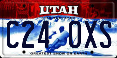 UT license plate C240XS
