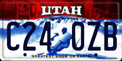 UT license plate C240ZB
