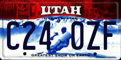 UT license plate C240ZF