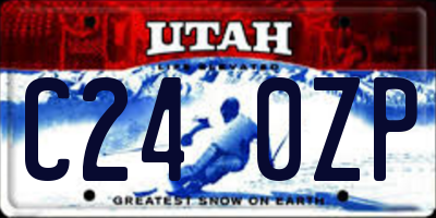 UT license plate C240ZP