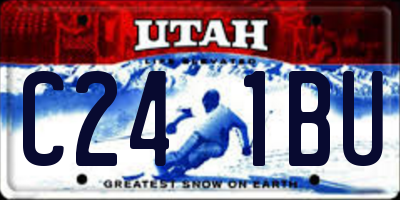 UT license plate C241BU