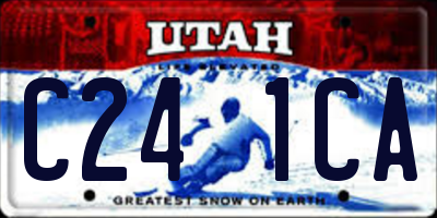 UT license plate C241CA