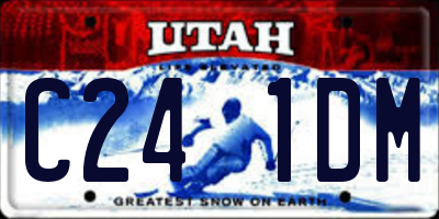UT license plate C241DM