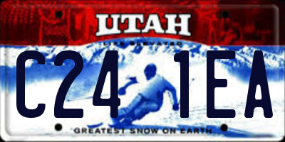 UT license plate C241EA