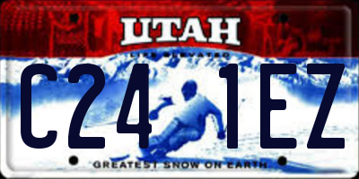 UT license plate C241EZ