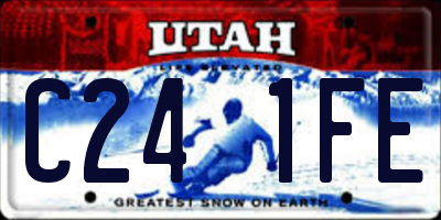 UT license plate C241FE