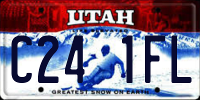 UT license plate C241FL