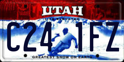 UT license plate C241FZ