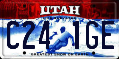 UT license plate C241GE