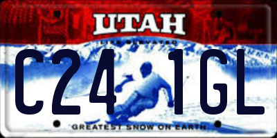 UT license plate C241GL