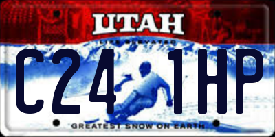 UT license plate C241HP