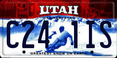 UT license plate C241IS