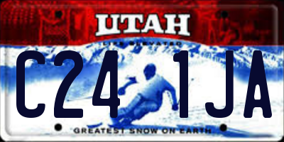 UT license plate C241JA