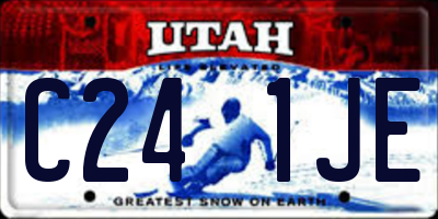 UT license plate C241JE
