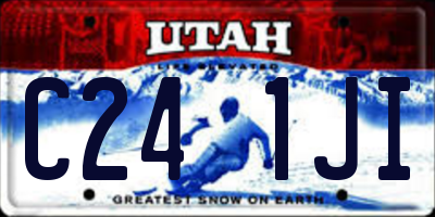 UT license plate C241JI