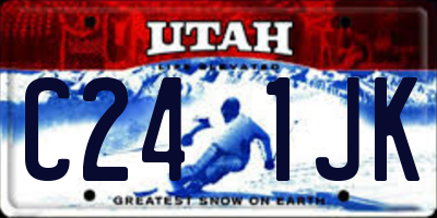 UT license plate C241JK