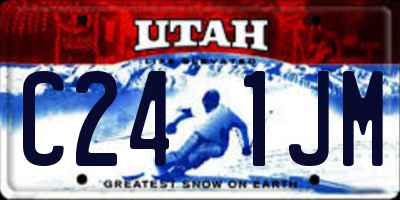 UT license plate C241JM