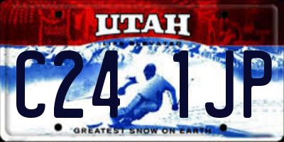 UT license plate C241JP