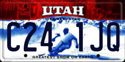 UT license plate C241JQ