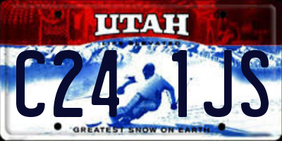 UT license plate C241JS