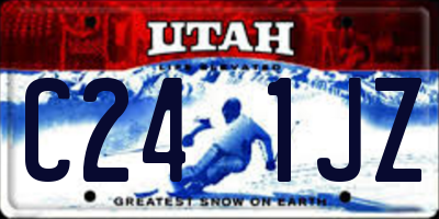 UT license plate C241JZ