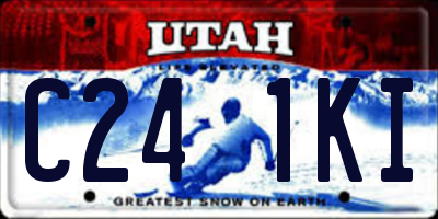 UT license plate C241KI
