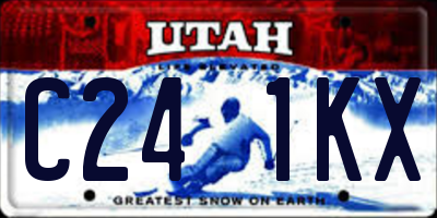 UT license plate C241KX